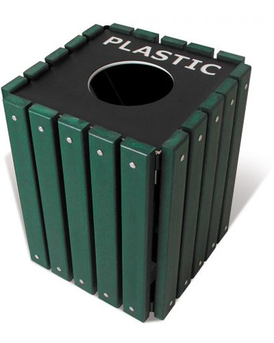 Recycled Trash Receptacles