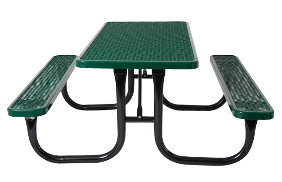 Rectangular Expanded Metal Table - Site Furnishings - Commercial Playground Equipment