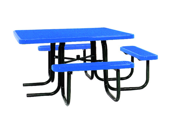 Square ADA Accessible Expanded Metal Picnic Table - Commercial Playground Equipment - Site Furnishings,46