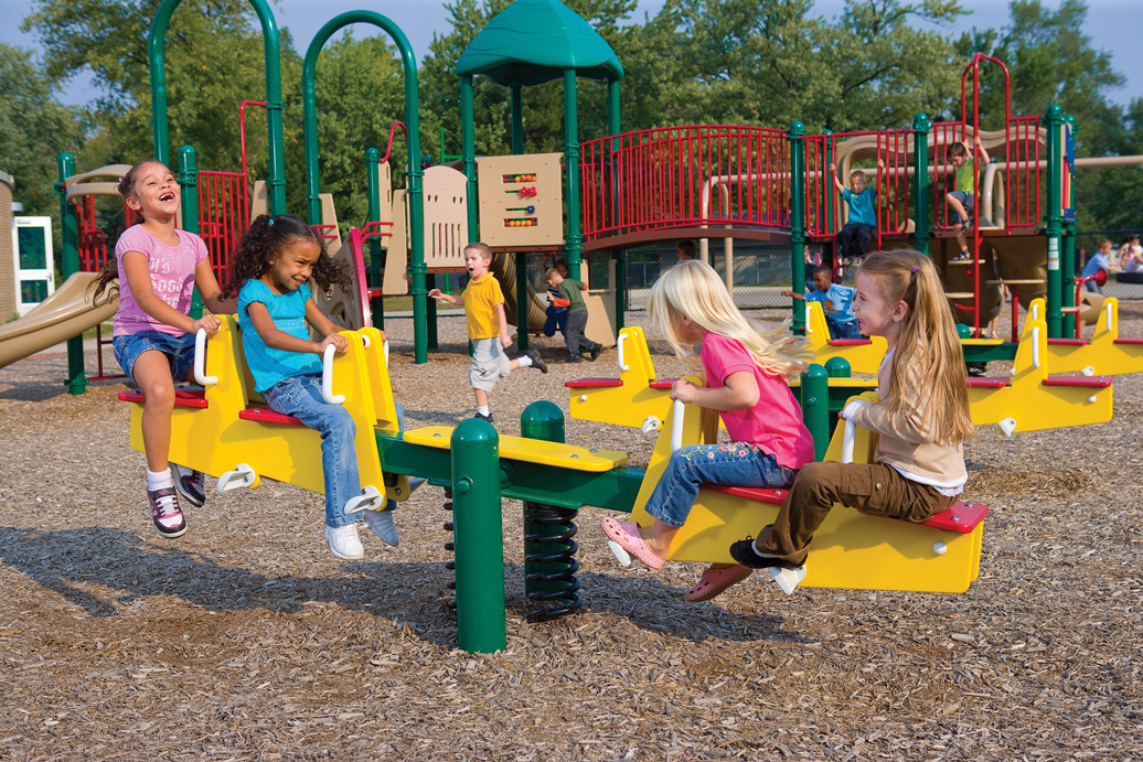See-Saw Bouncer - spring rider - commercial playground equipment