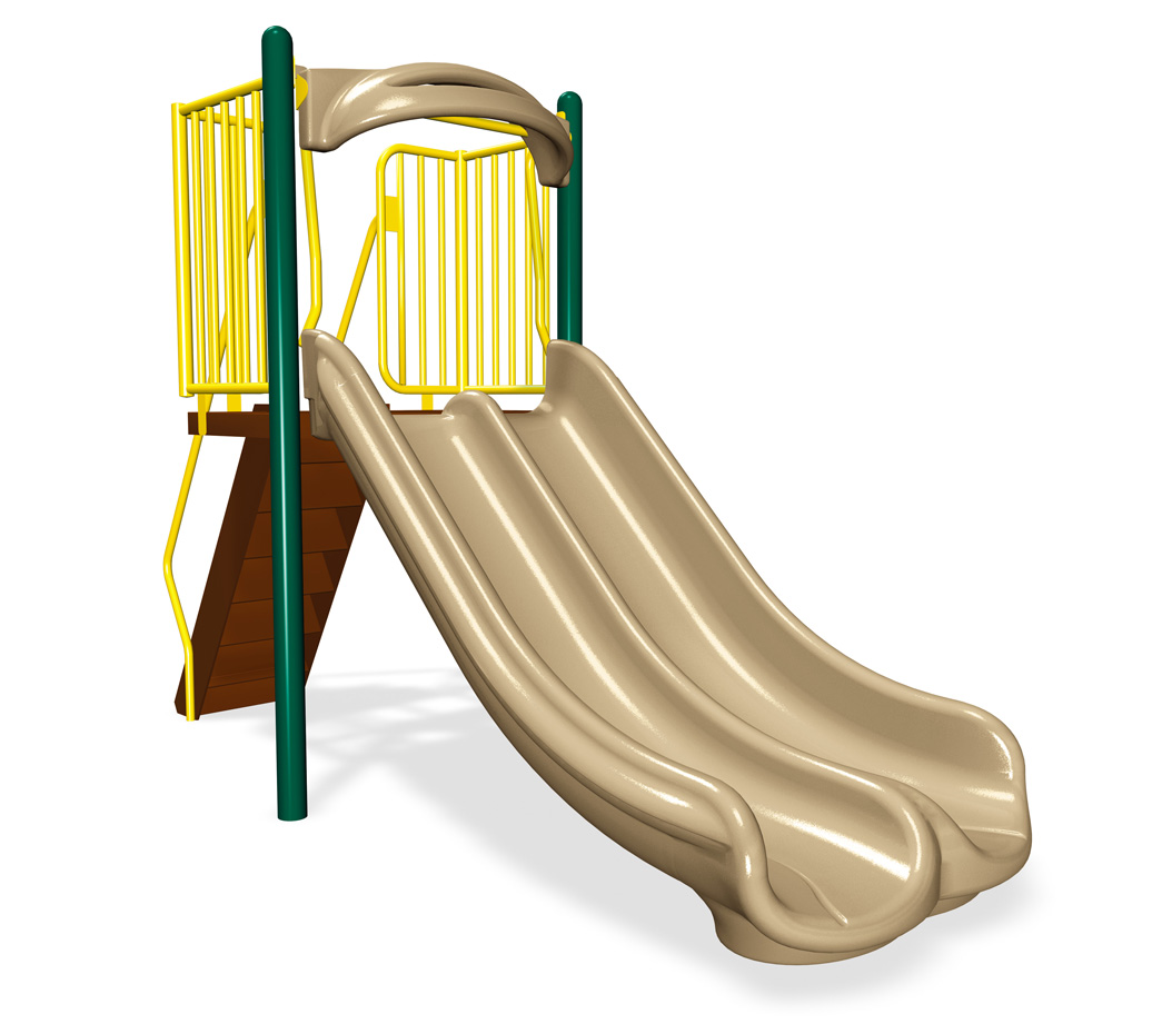 4' Double Velocity Slide | Freestanding Slides | All People Can Play,4' Double Velocity Slide | Freestanding Slides | All People Can Play