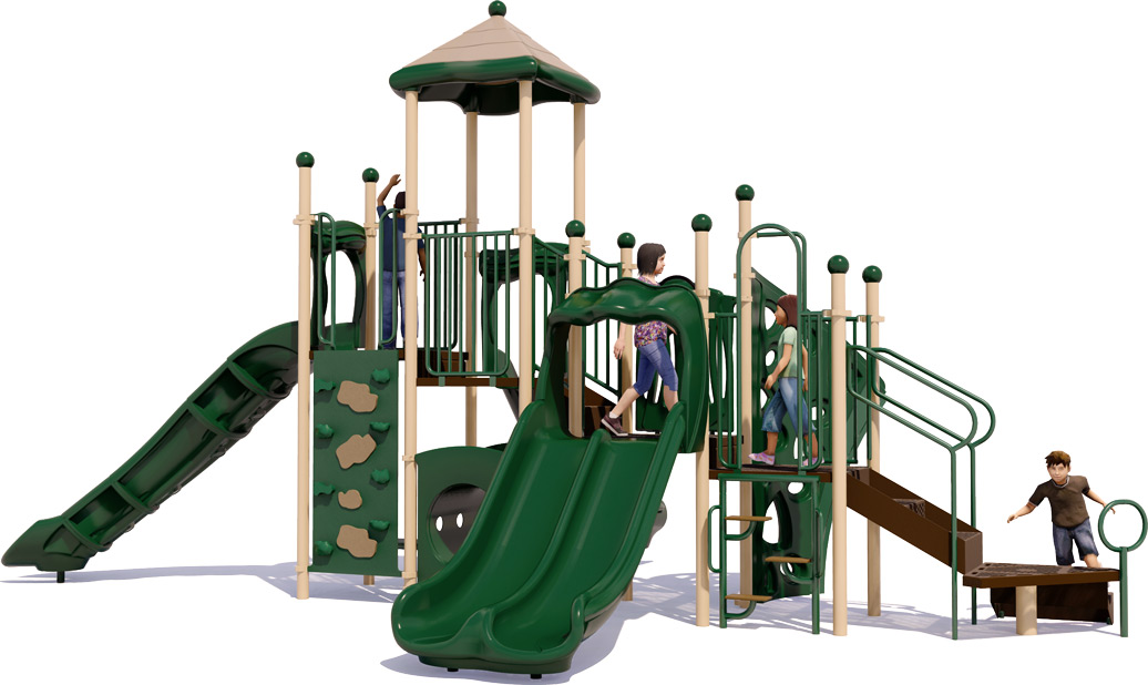 Cayman Islands Commercial Playground Equipment | Natural | Front