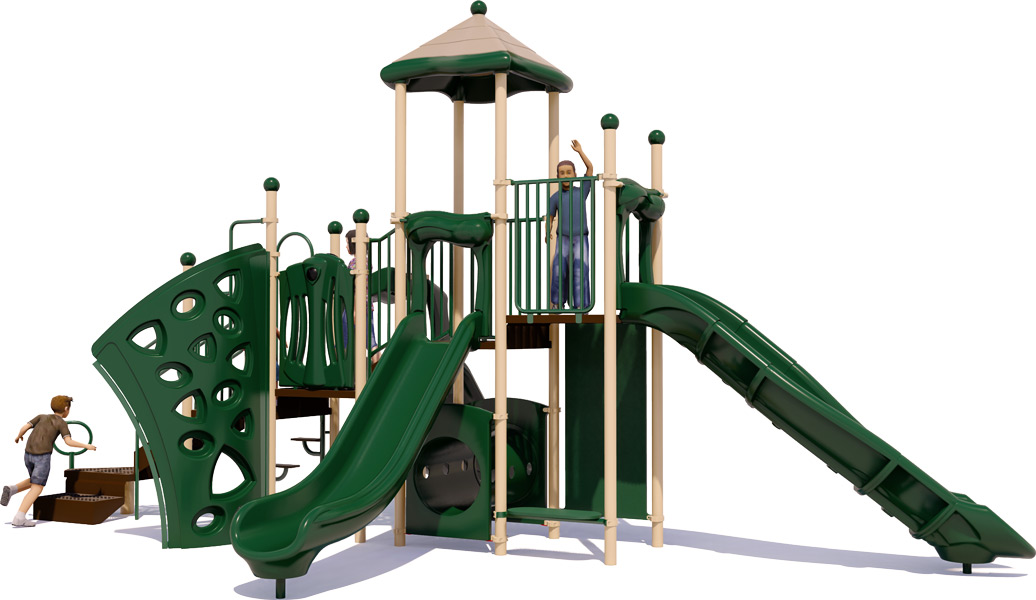 Cayman Islands Commercial Playground Equipment | Natural | Back