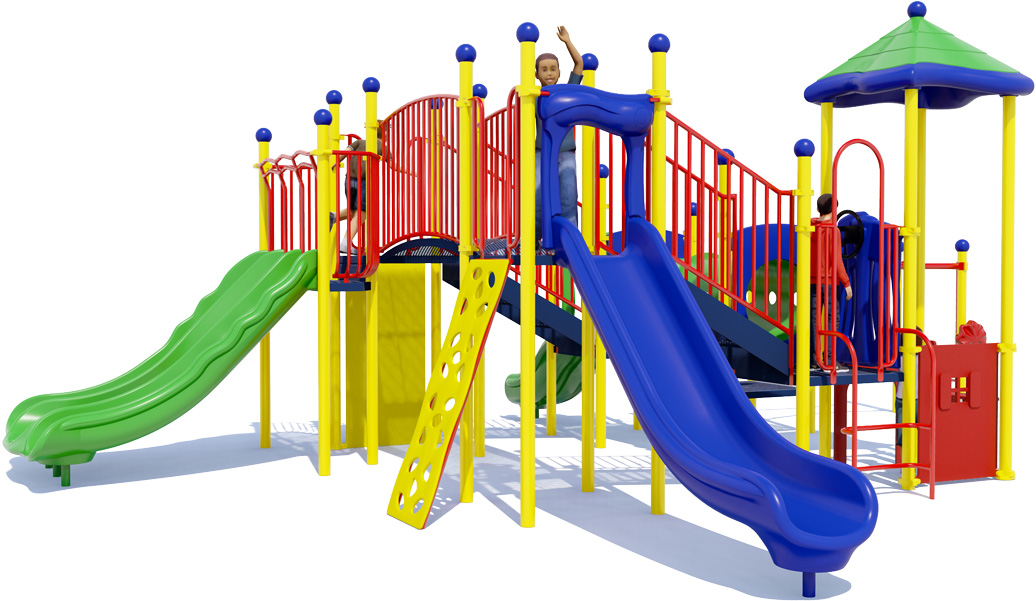Bridgeport Playground Equipment | Playful Colors | Rear View