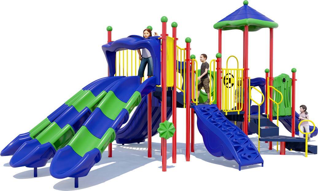 Super Zoom Playground | Front View | Playful Colors
