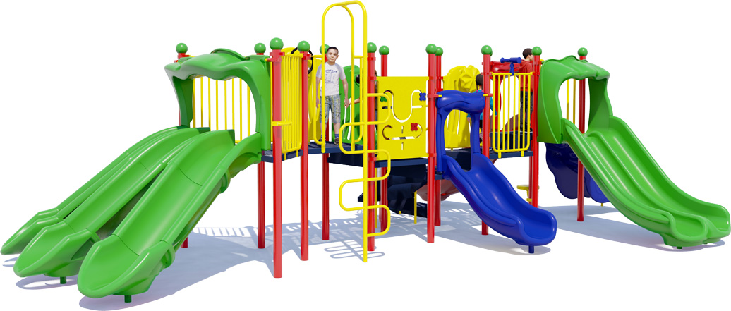 Slide Mountain - Front View - Playful Colors | All People Can Play