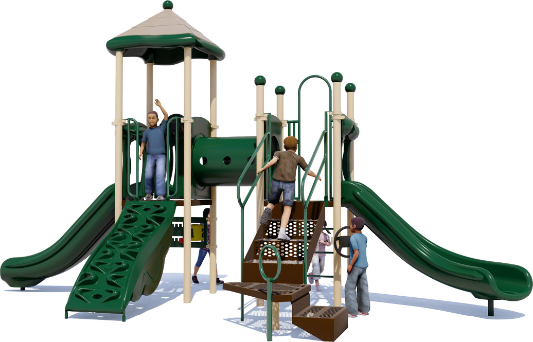 Alpine Play Structure | Natural | Rear