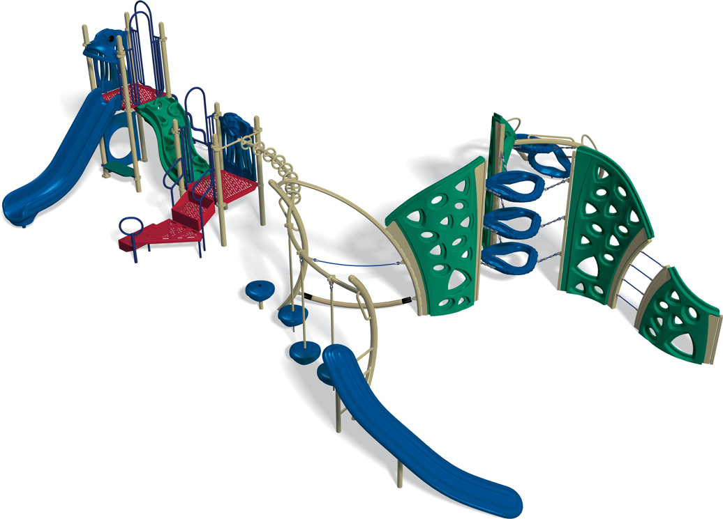 Red River Play Structure - Primary Color Scheme | All People Can Play