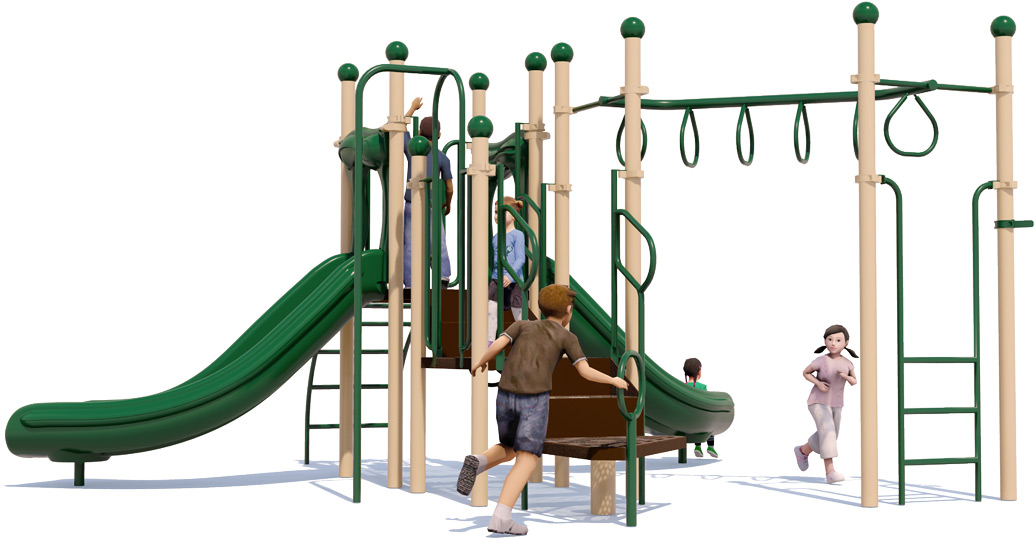 Freedom Playground - Natural Color Scheme - Rear View