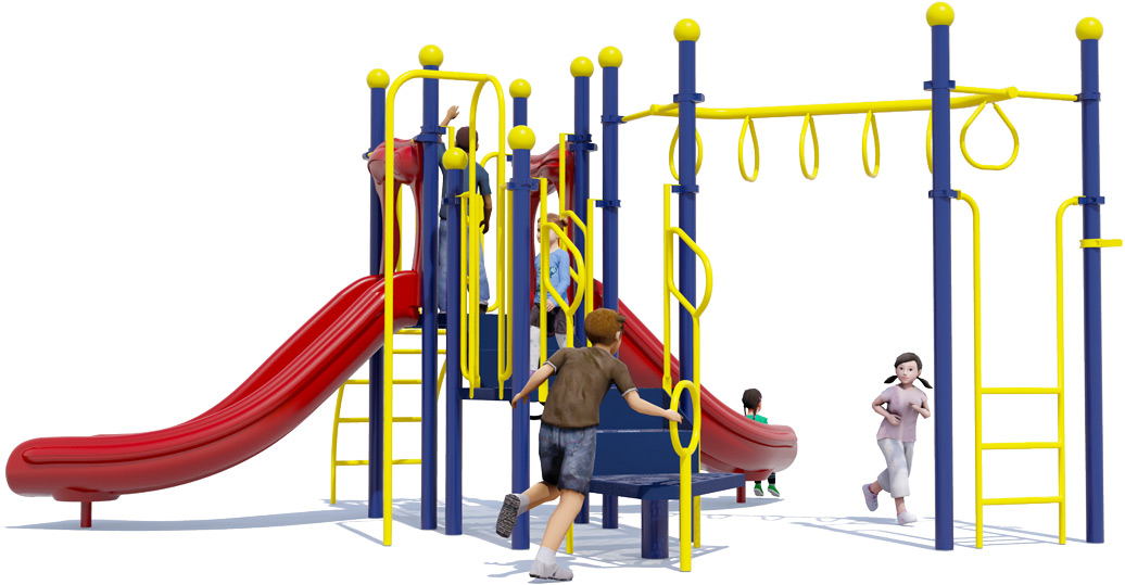 Freedom Playground - Primary Color Scheme - Rear View