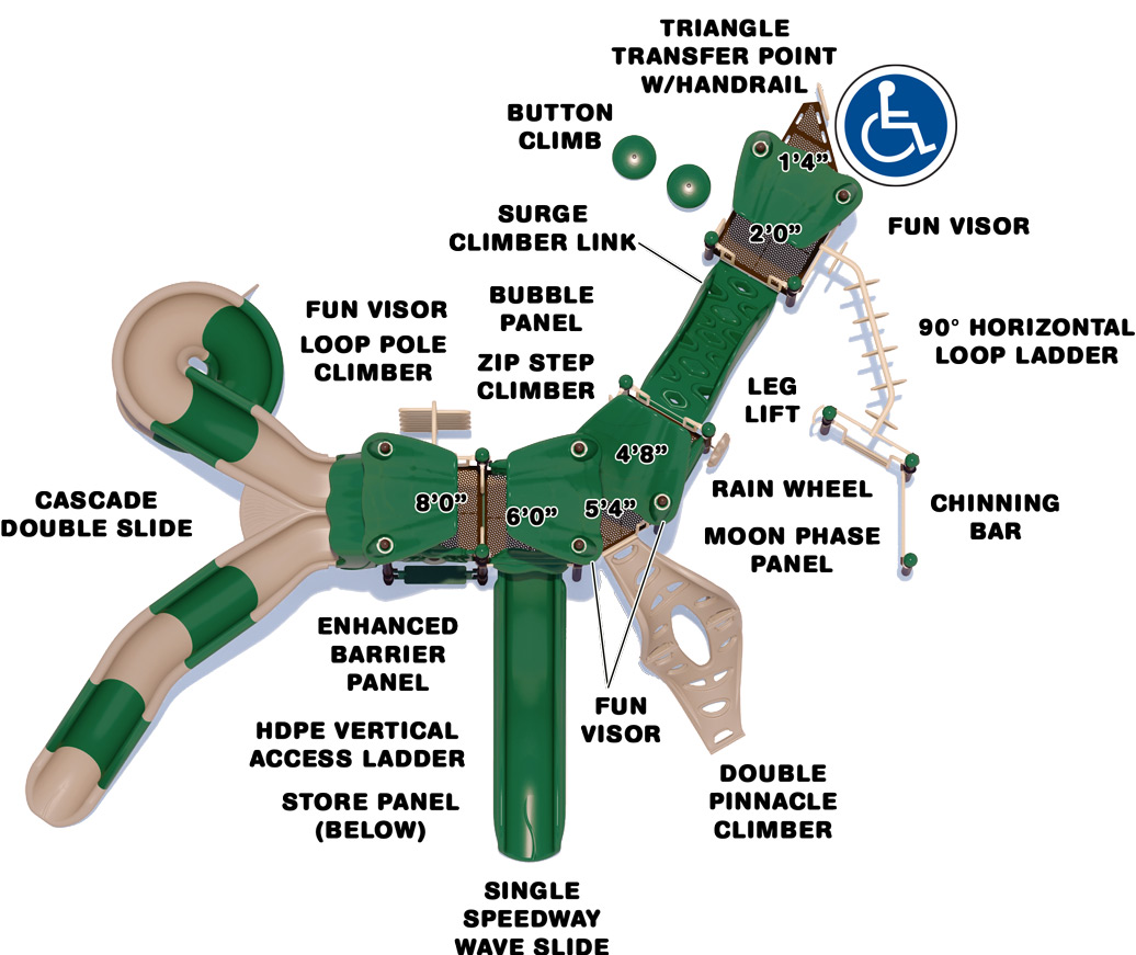 Propylon HOA Playground - Natural Colors - Top View