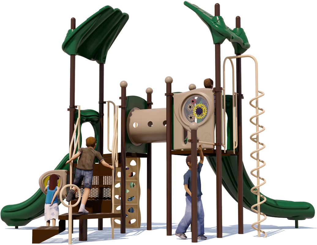 Independence Playground - Rear View - Natural Color Scheme | All People Can Play