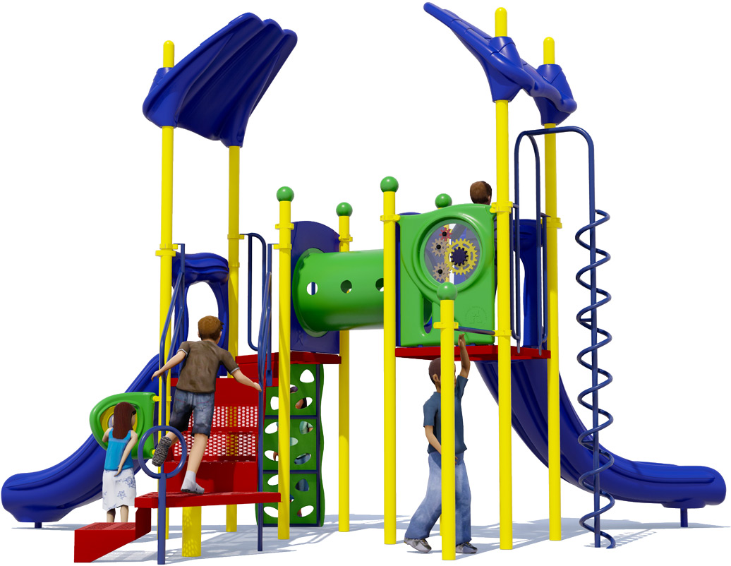 Independence Playground - Rear View - Playful Color Scheme | All People Can Play