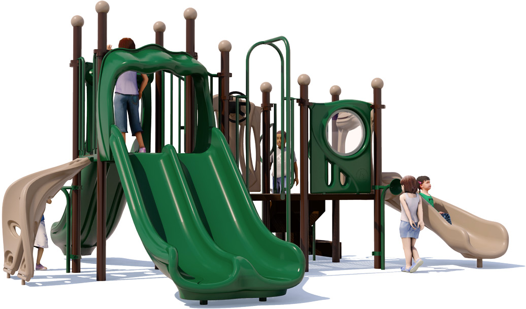 Thumbs Up Play Structure - Natural Colors - Front | All People Can Play