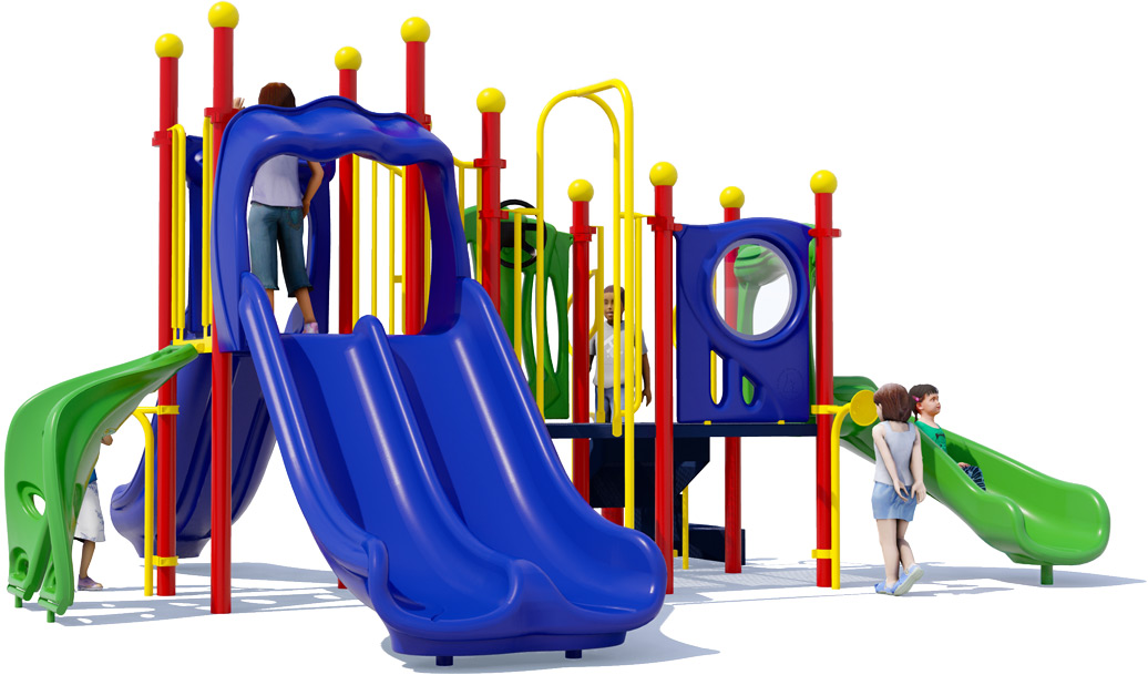 Thumbs Up Play Structure - Playful Colors - Front | All People Can Play
