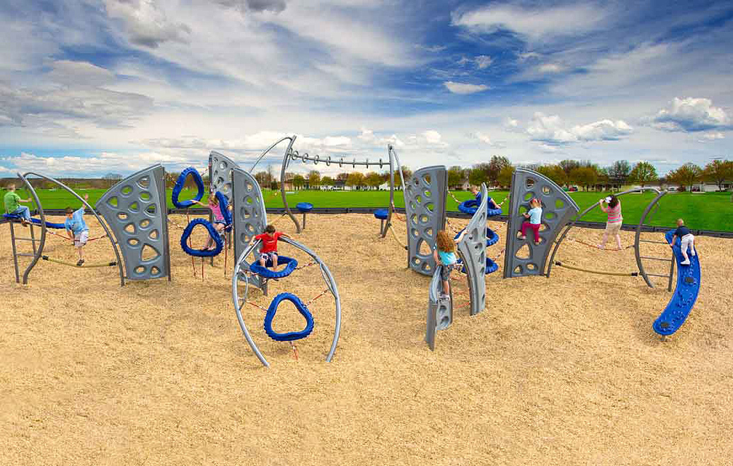 Parkourse Playground Equipment - Custom Colors - All People Can Play