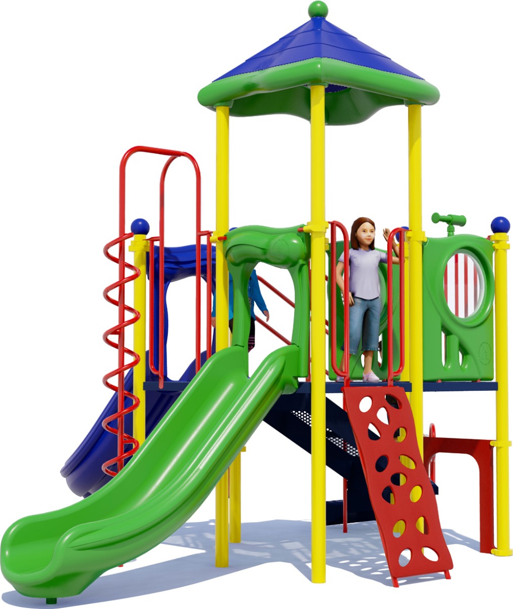 Roly Poly Commercial Playground | Playful Colors | Front