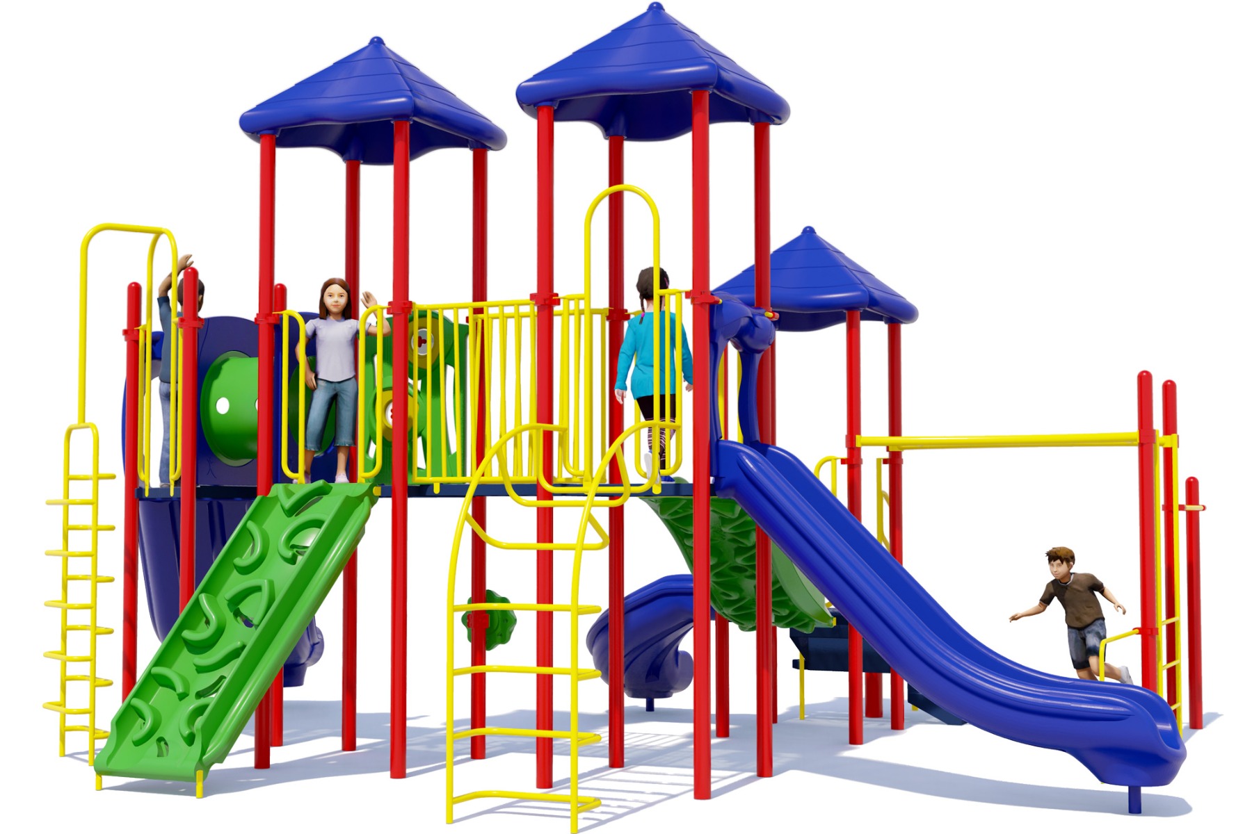 Groovy Gang Playground | Playful Colors | Rear View