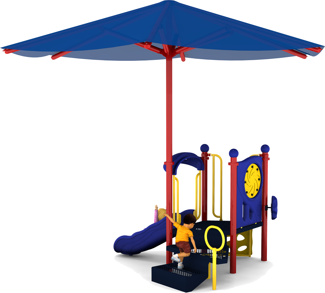 Circus Circus Playground | Primary Colors | Back View