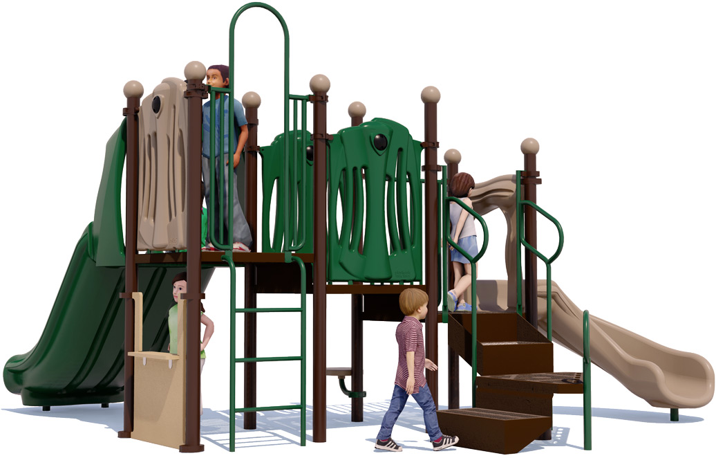 Twist and Twirl - Natural - Rear | All People Can Play Commercial Playground Equipment