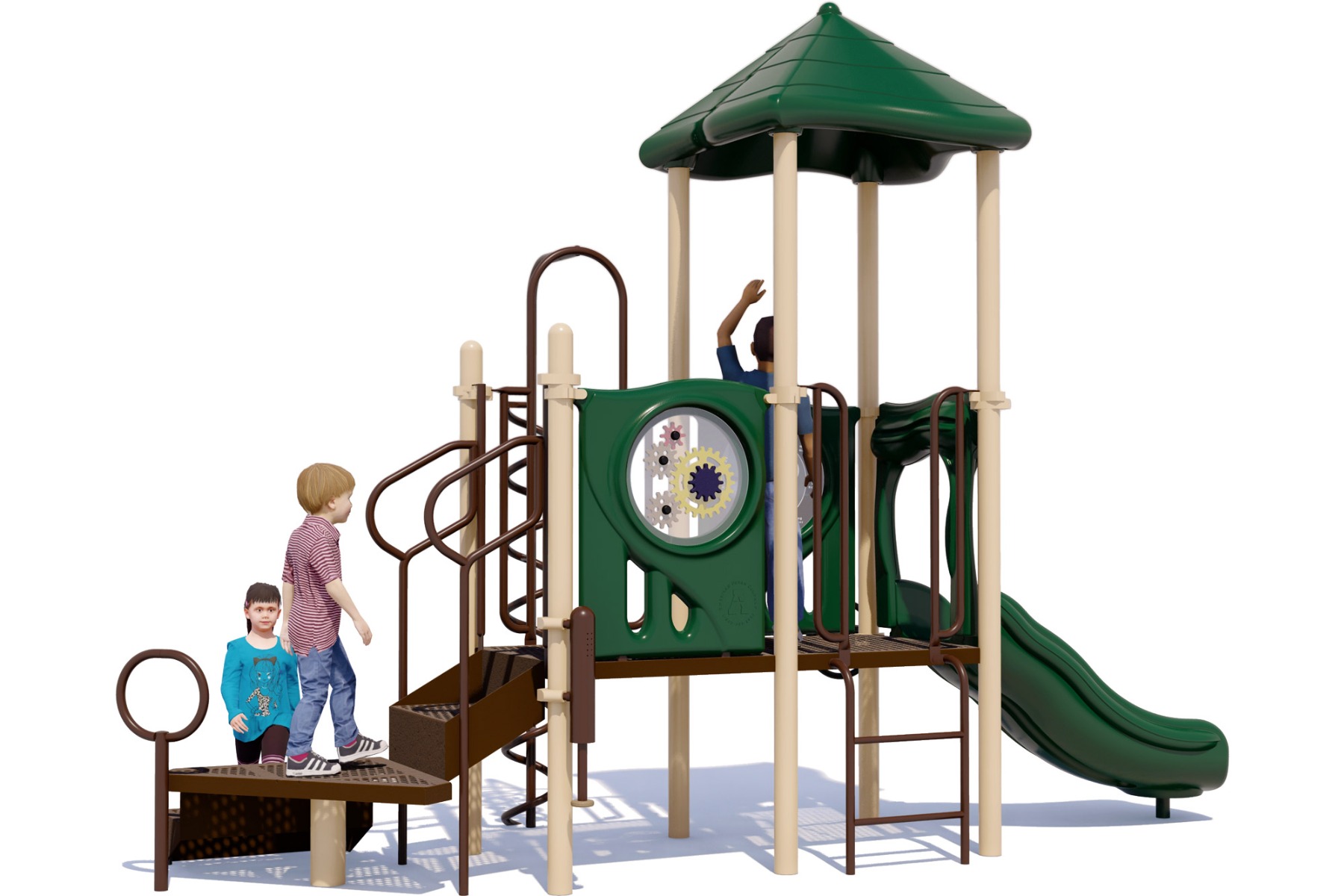 Dizzy Doodle Playground - Natural Colors - Rear | All People Can Play