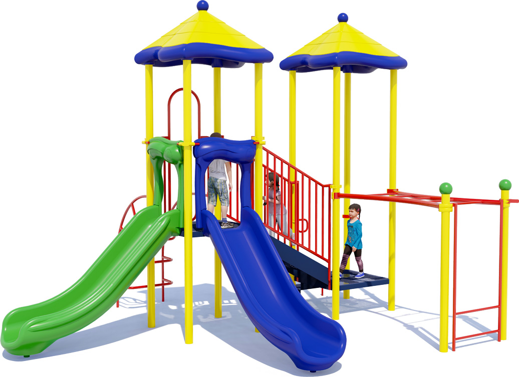Double Whammy Playground | Playful Colors | Front View