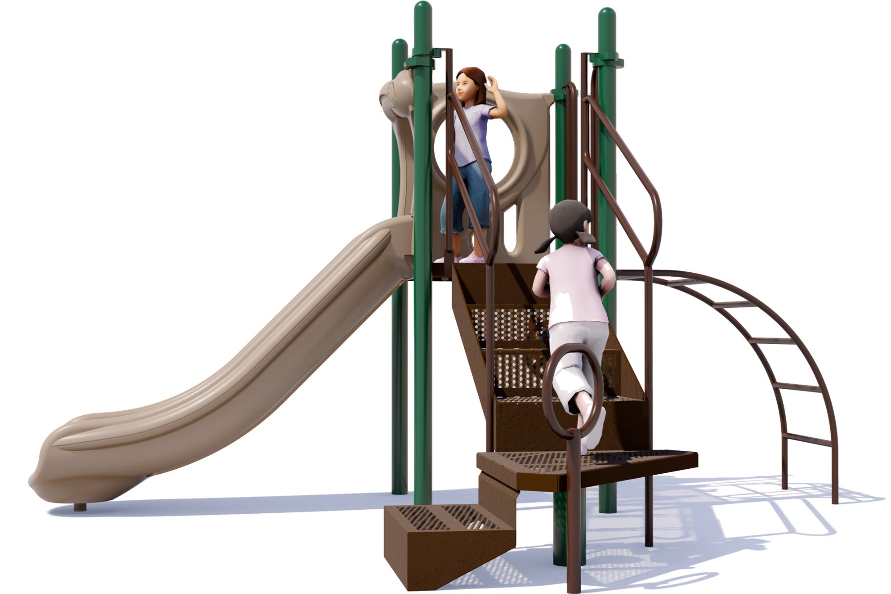 Tiny Treasure Playground | Natural Colors | Rear