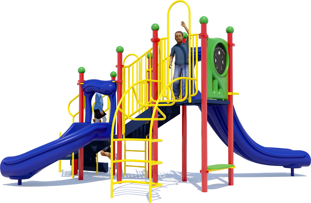 Topsy Turvy Playground | Playful Colors | Front View