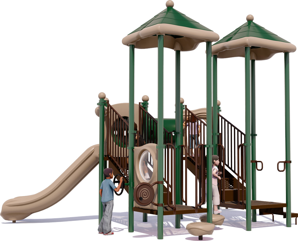 Inside Out Playground | Natural Color Scheme | Back View