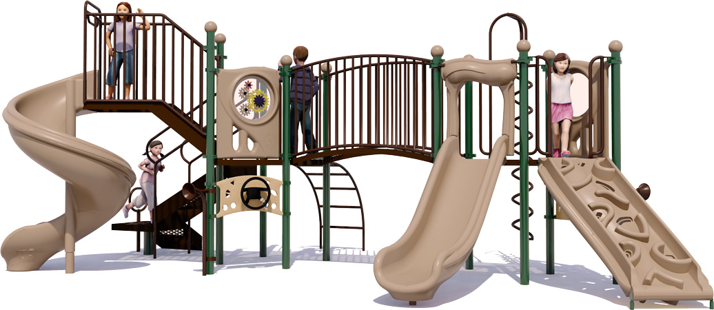 Winky's Walkway - Natural - Front | All People Can Play | School Playground Equipment