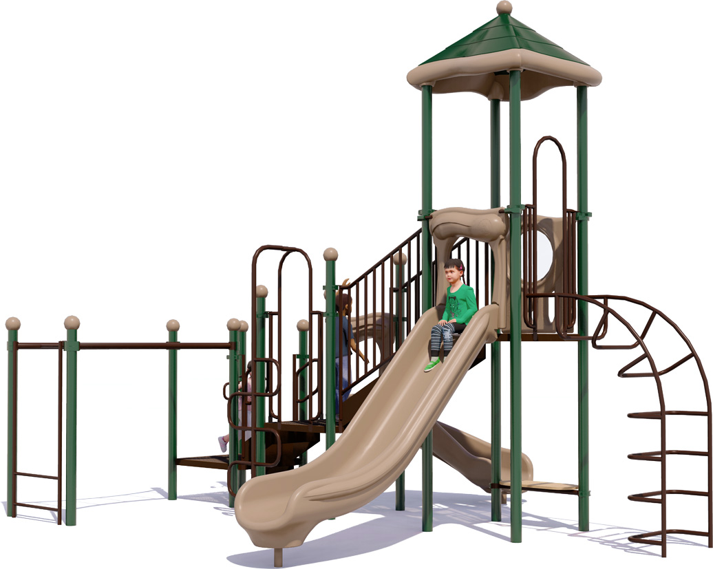 Sesame Street Playground | Natural Colors | Front View