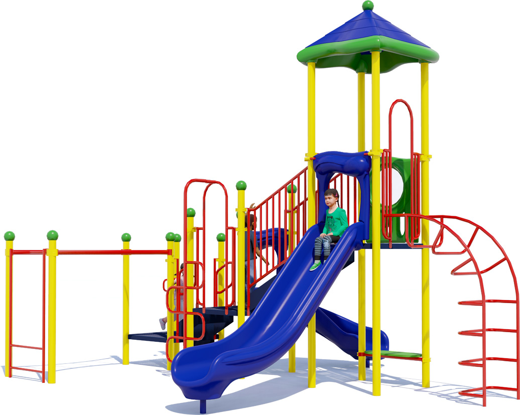 Sesame Street Playground | Playful Colors | Front View