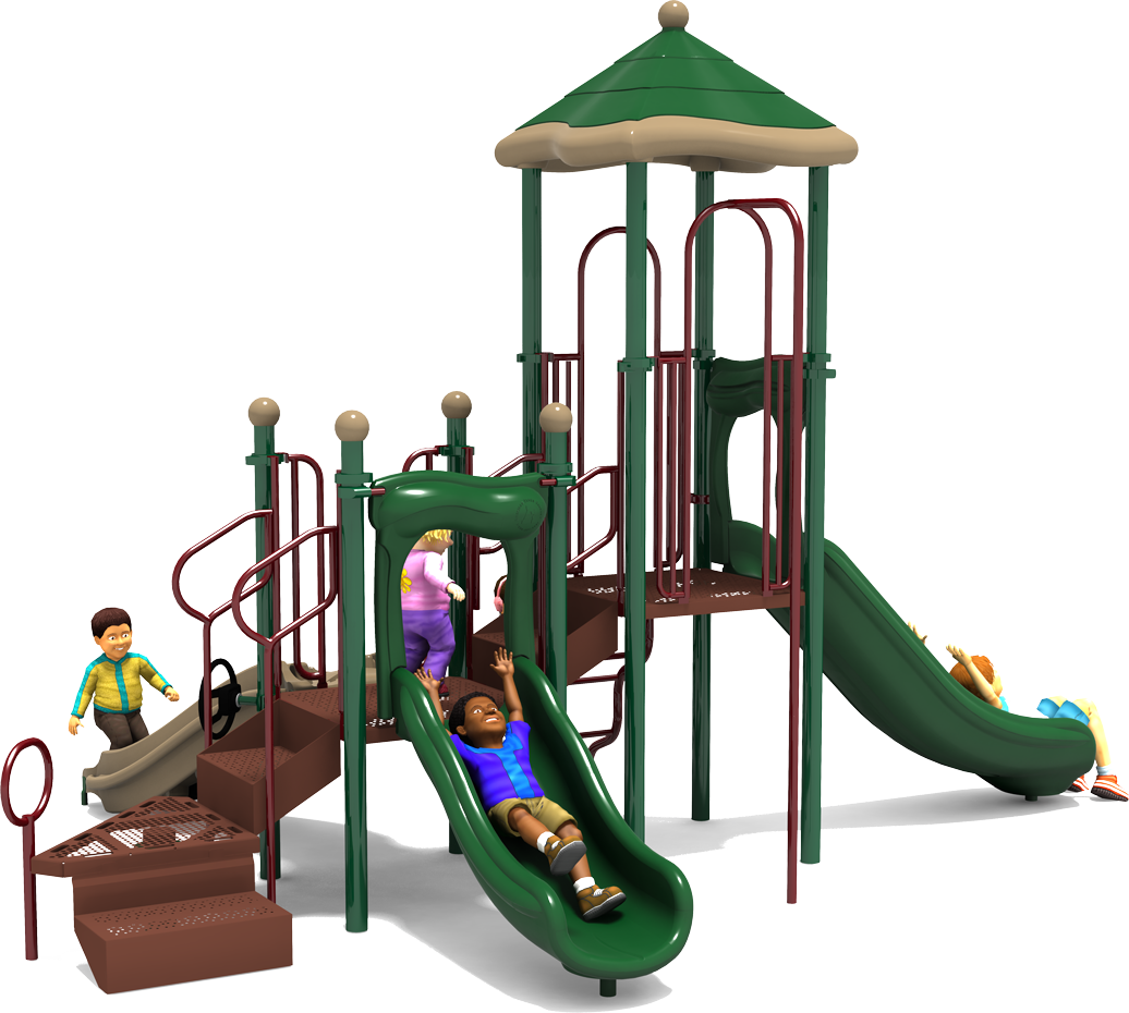Jumping Jack - Natural - Rear | All People Can Play Commercial Playground Equipment