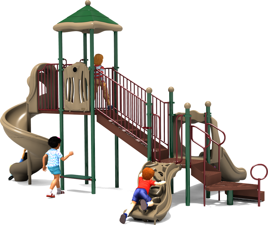 Park Place Playground - Natural - Rear | All People Can Play