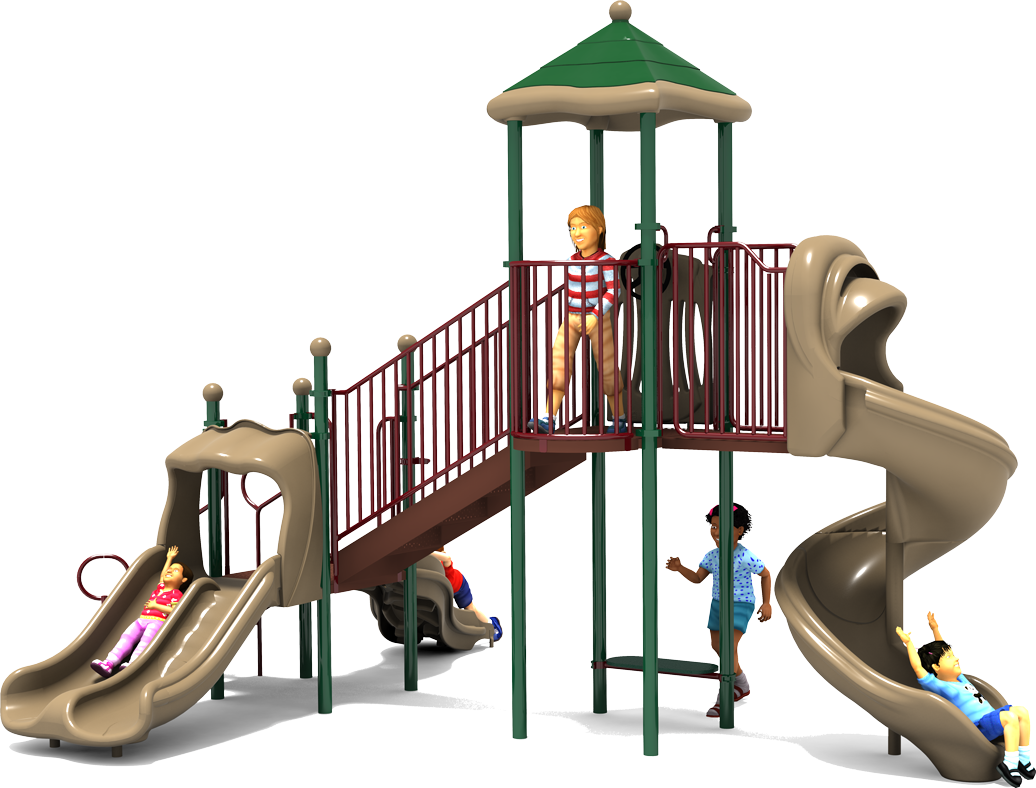 Park Place Playground - Natural - Front | All People Can Play