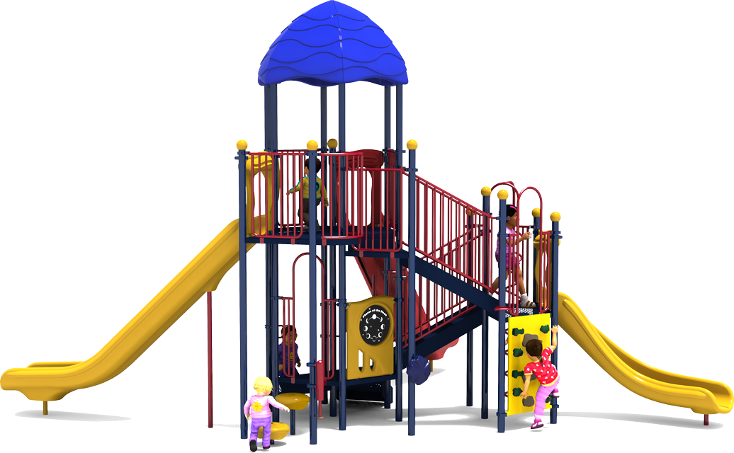 Big Top Play Structure - Primary Colors - Back | All People Can Play