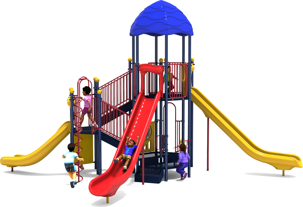 Big Top Play Structure - Primary Colors - Front | All People Can Play