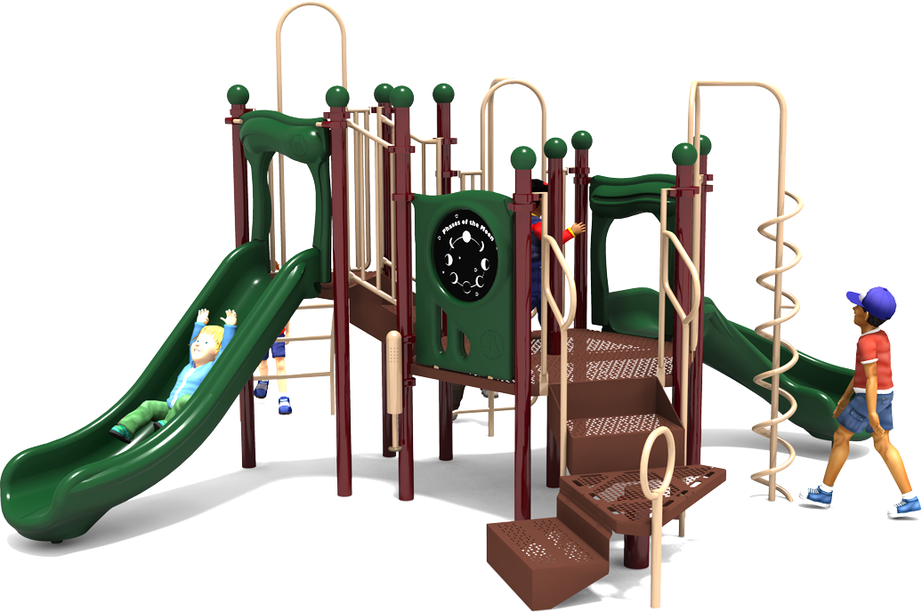 Happy Haven Playground - Natural Colors - Front View | All People Can Play