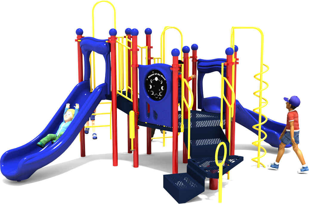 Happy Haven Playground - Primary Colors - Front View | All People Can Play