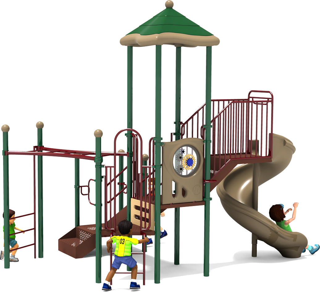 Carson's Coast Playground Equipment - Natural - Back | All People Can Play