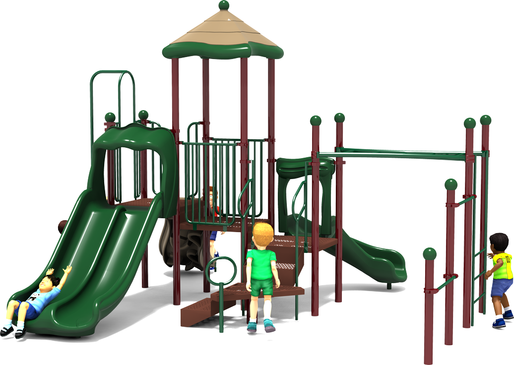 Play Parade - Natural Colors - Front | All People Can Play Commercial Playground Equipment