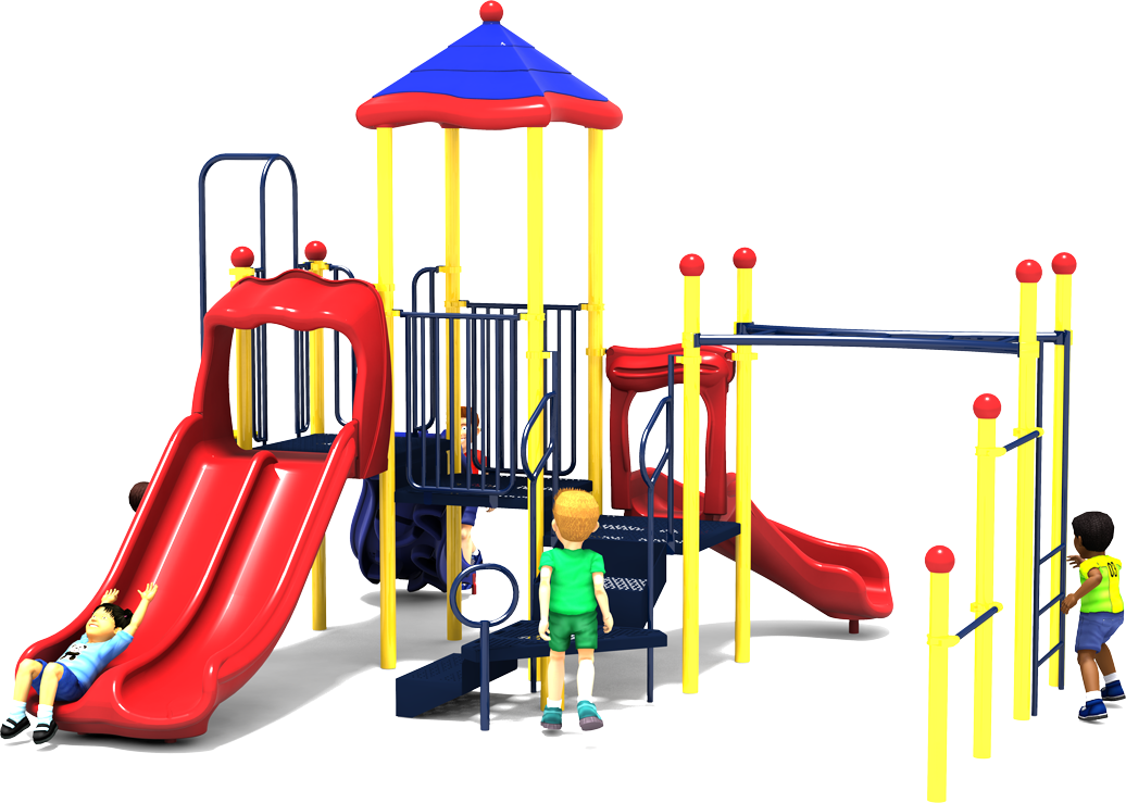 Play Parade - Primary Colors - Front | All People Can Play Commercial Playground Equipment