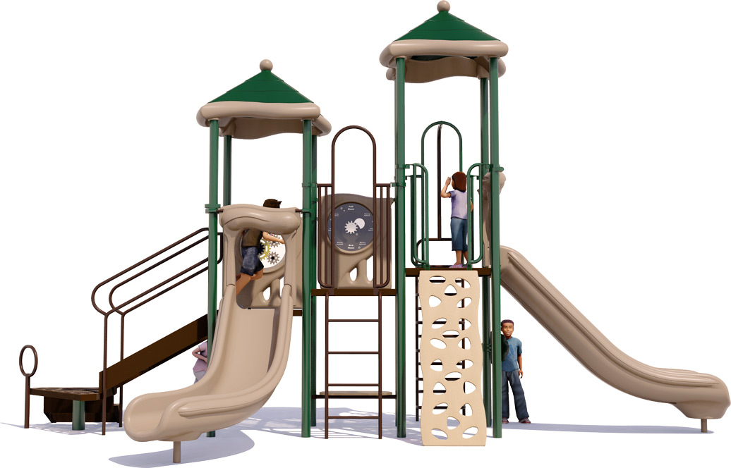 Head of the Class Play Structure | Natural Colors | Front View
