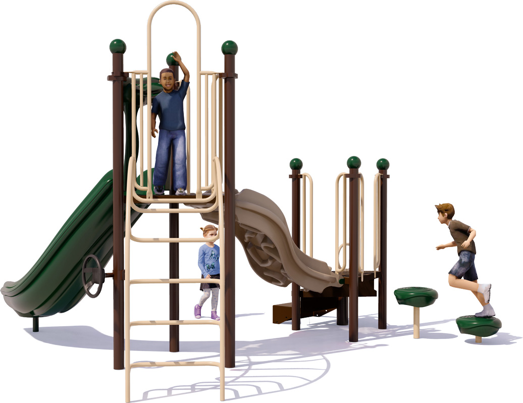 Jiffy Jam Play Structure | Natural Colors | Back