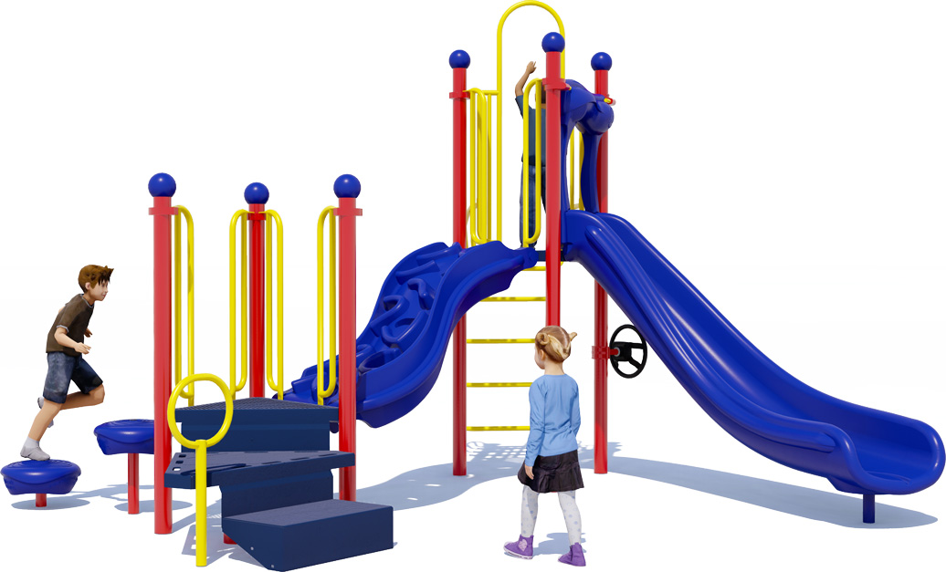 Jiffy Jam Play Structure | Primary Colors | Front