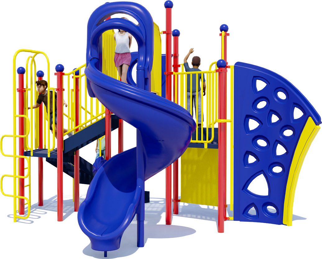 Celestial Castle Play Structure | Primary Colors | Front View