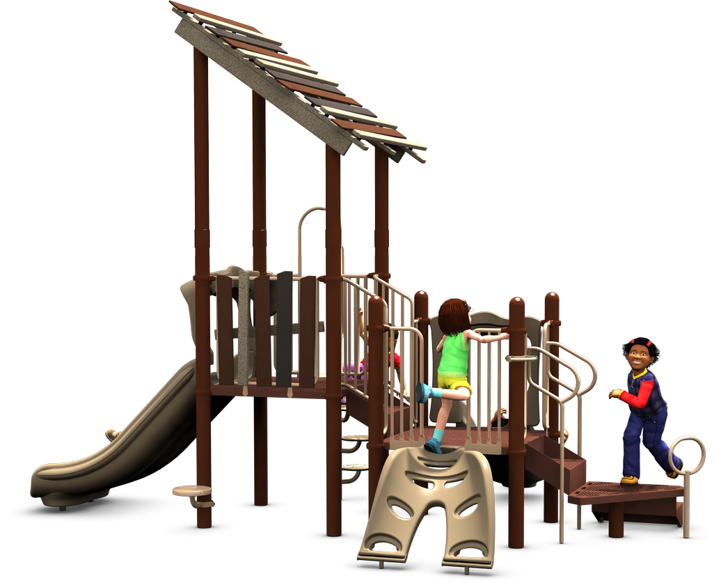 Kids Club Playground - Natural - Rear 