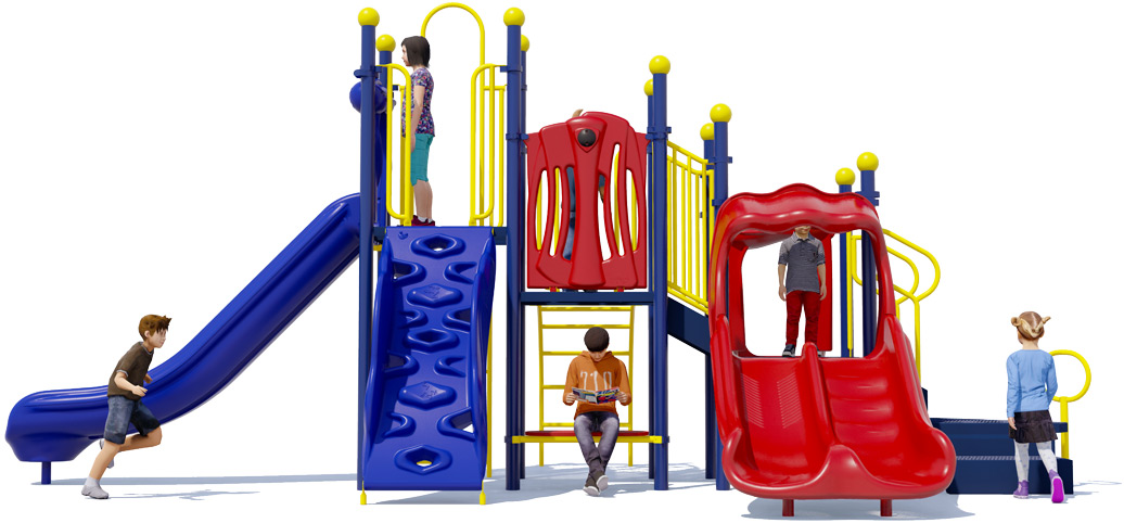 Play Yard | Primary Colors | Front View | All People Can Play