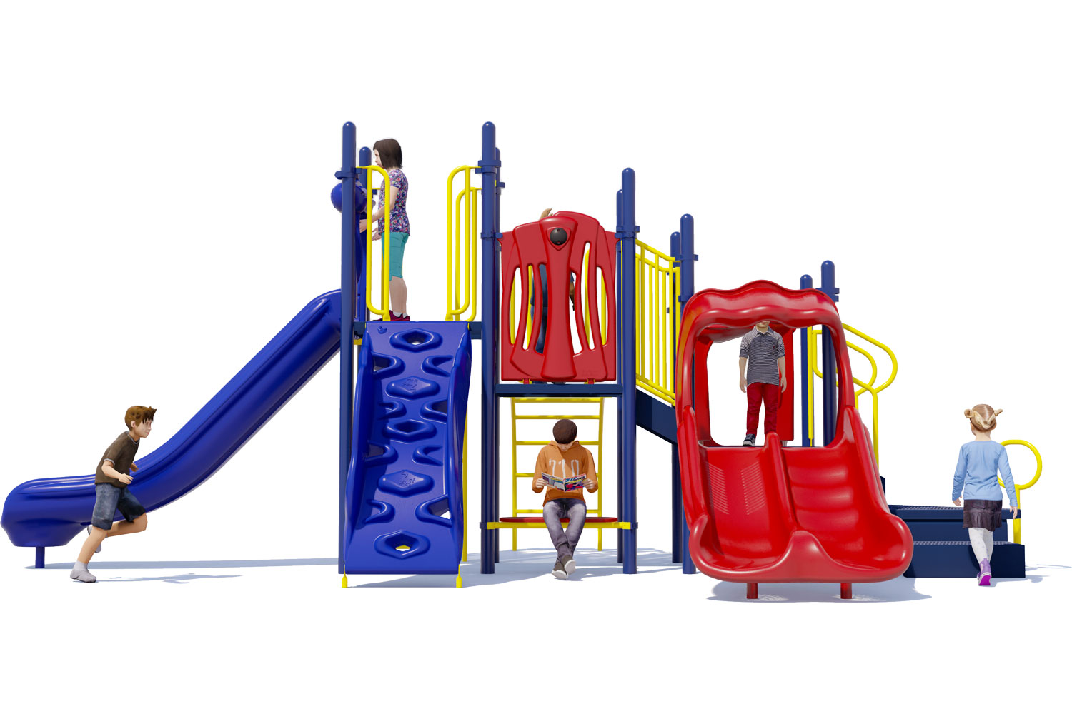 Play Yard | Primary Colors | Front View | All People Can Play