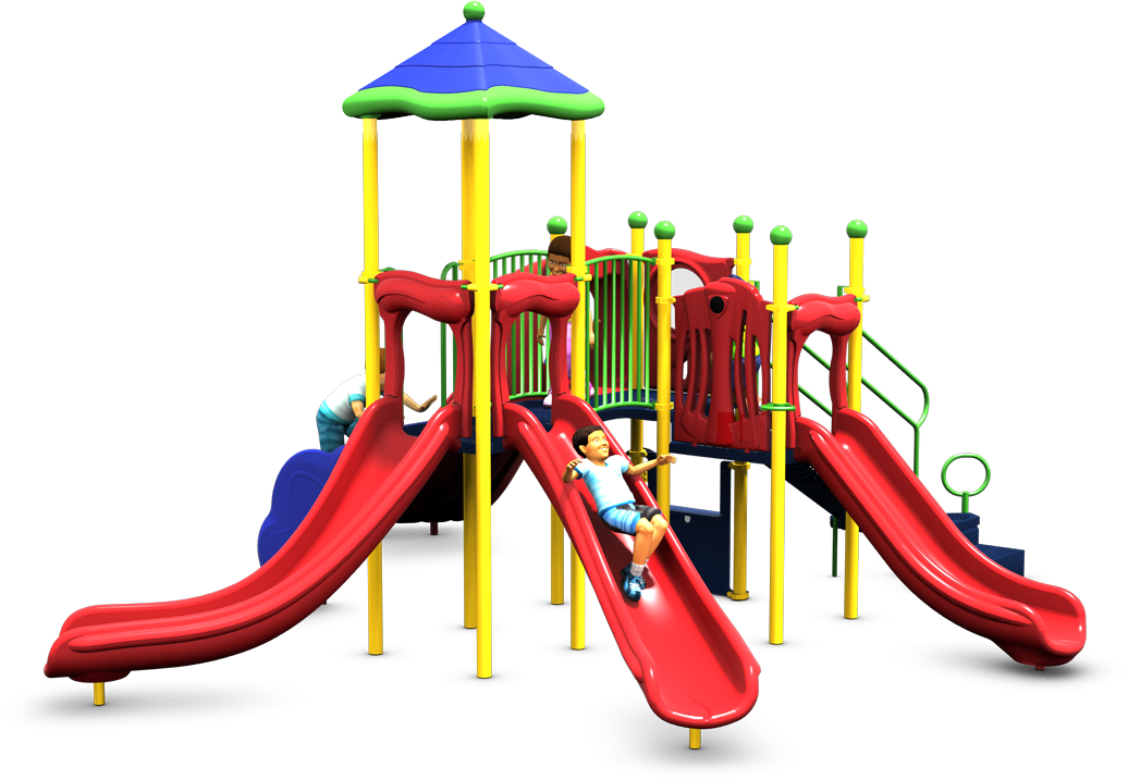 Callie's Castle Playground | Playful Color Scheme | Front View